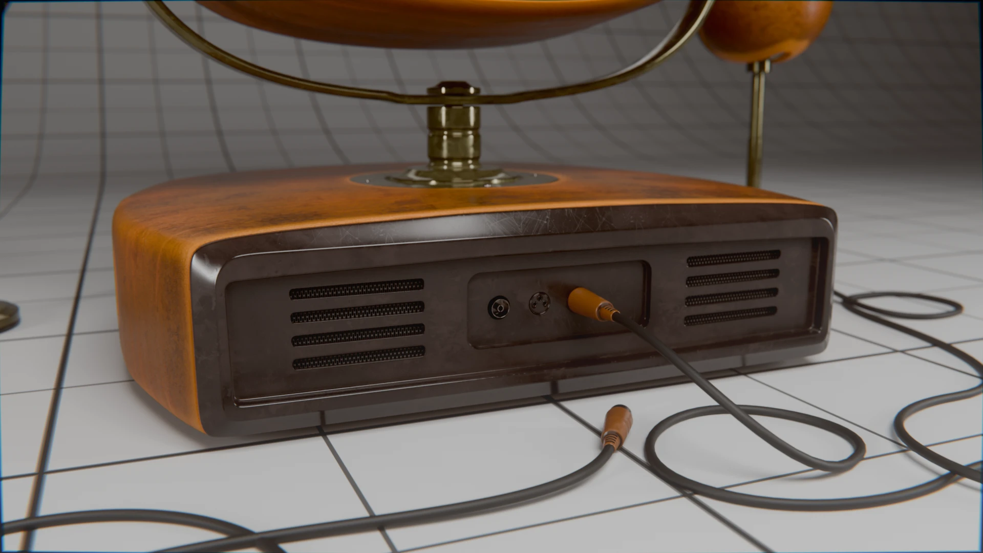Vintage-looking stylized TV set